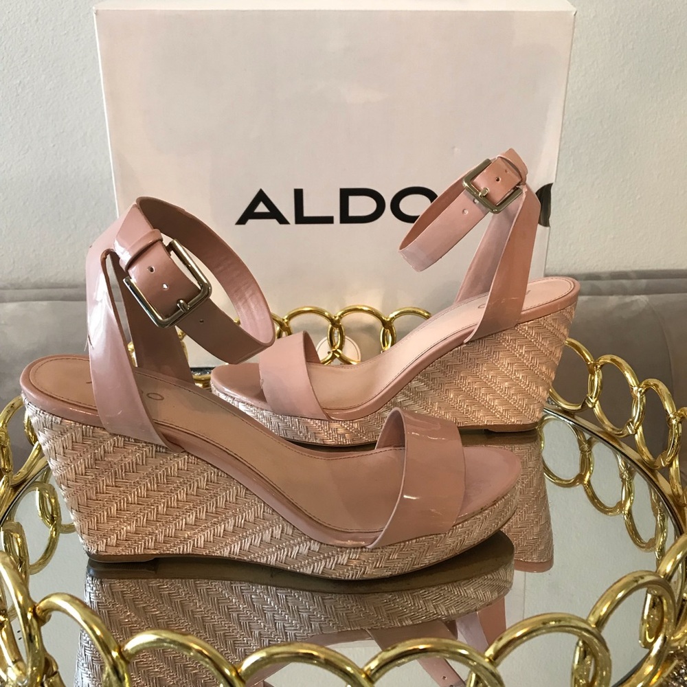 HOST PICK! ALDO Blush Wedge Sandals